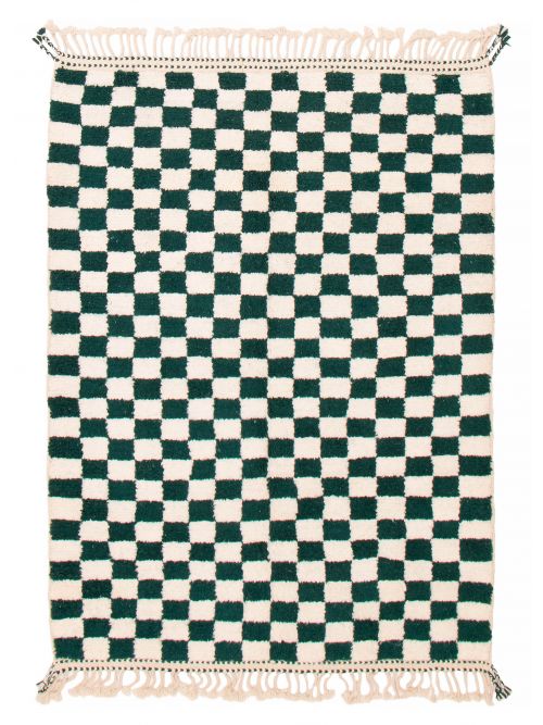 Moroccan Beni Ourain 5'8" x 7'9" Hand-knotted Wool Rug 