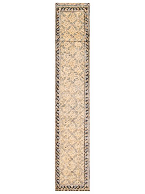 Indian Jamshidpour 2'5" x 18'9" Hand-knotted Wool Rug 