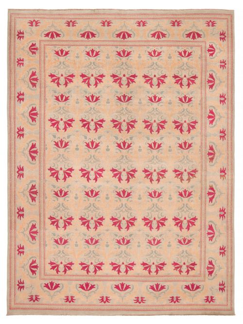 Pakistani Abstract Lahore Legacy 9'0" x 12'0" Hand-knotted Wool Rug 
