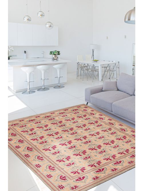 Pakistani Abstract Lahore Legacy 9'0" x 12'0" Hand-knotted Wool Rug 