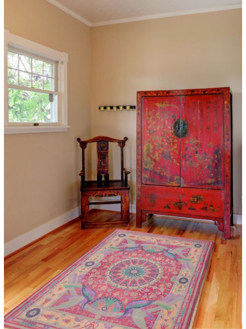 Pakistani Abstract Lahore Legacy 9'0" x 11'11" Hand-knotted Wool Rug 
