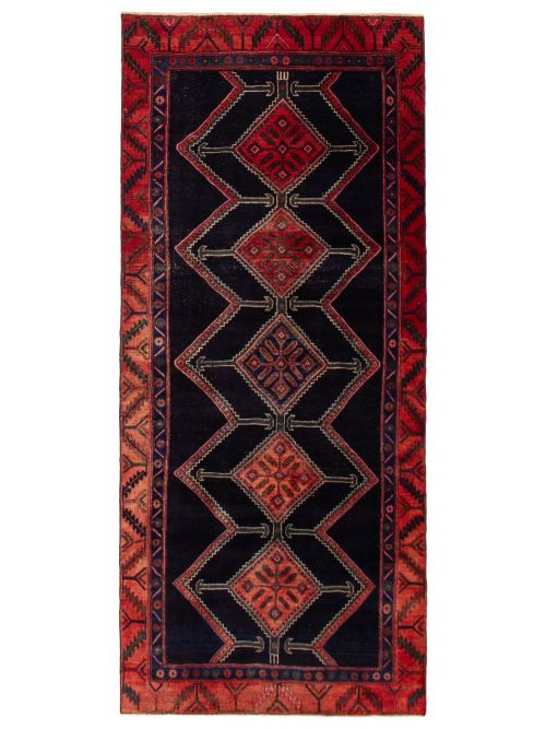 Persian Style 4'4" x 10'0" Hand-knotted Wool Rug 