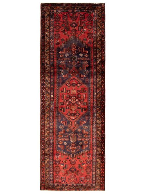 Persian Style 3'7" x 10'0" Hand-knotted Wool Rug 