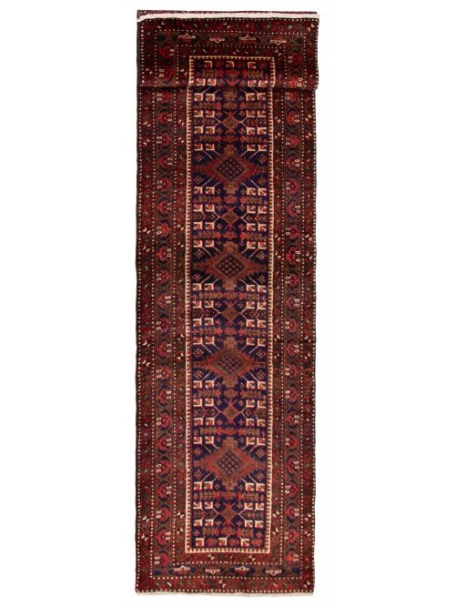 Persian Style 3'7" x 14'8" Hand-knotted Wool Rug 