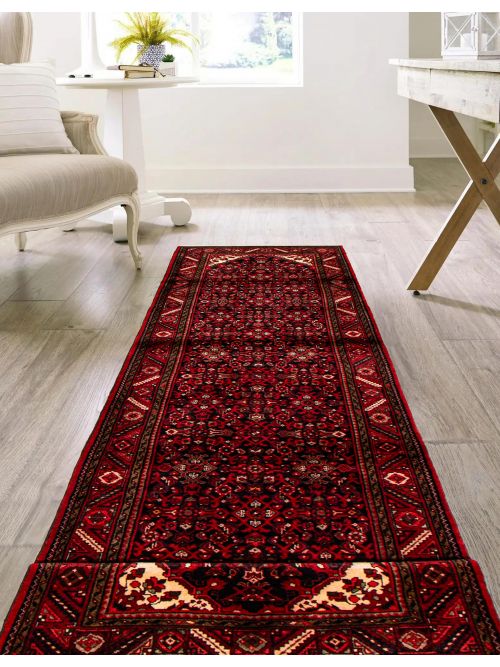 Persian Style 3'9" x 14'6" Hand-knotted Wool Rug 