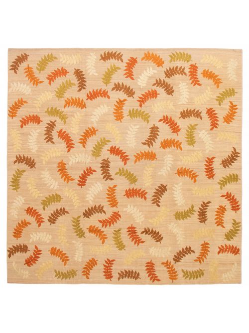 Turkish Ankara 10'0" x 10'0" Flat-Weave Jute Kilim 