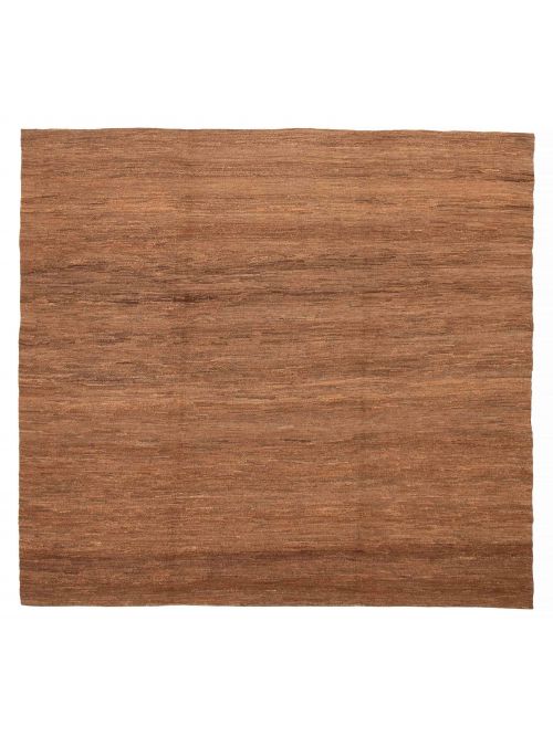 Pakistani Lahor Finest 8'11" x 9'9" Flat-Weave Wool Tapestry Kilim 