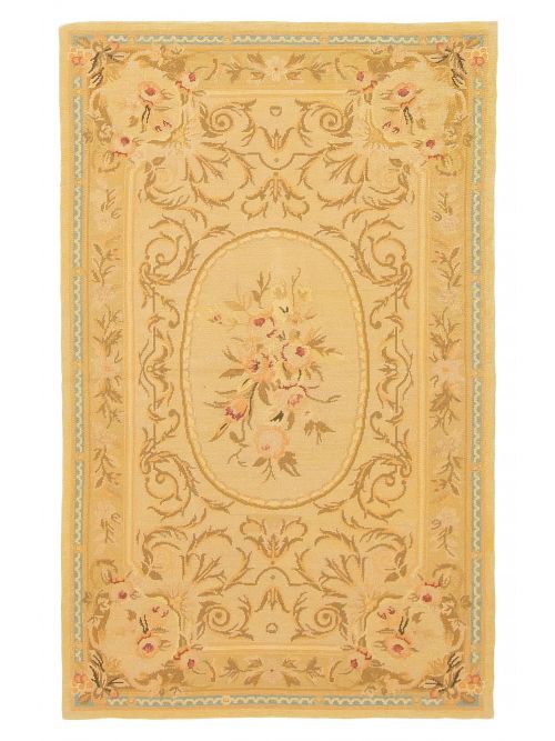 Chinese Dynasty 2'11" x 4'8" Flat-Weave Cotton Tapestry Kilim 