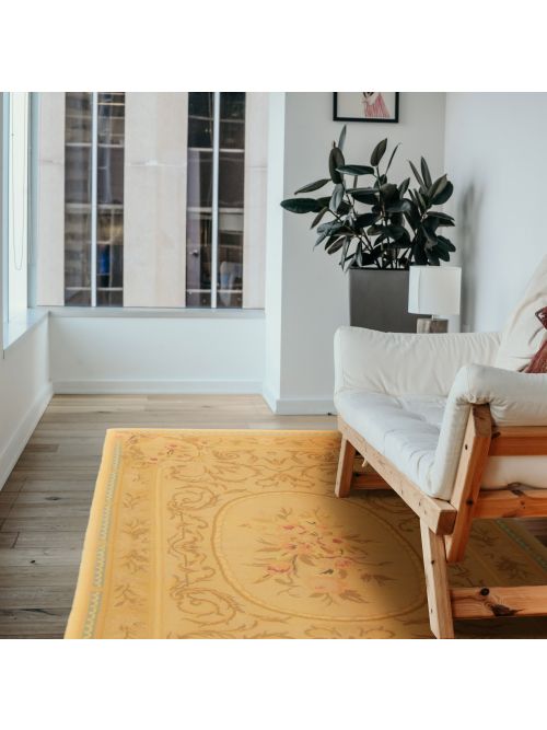 Chinese Dynasty 2'11" x 4'8" Flat-Weave Cotton Tapestry Kilim 