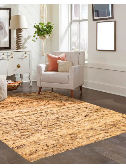 Pakistani Marrakech 9'10" x 9'6" Hand-knotted Wool Rug 