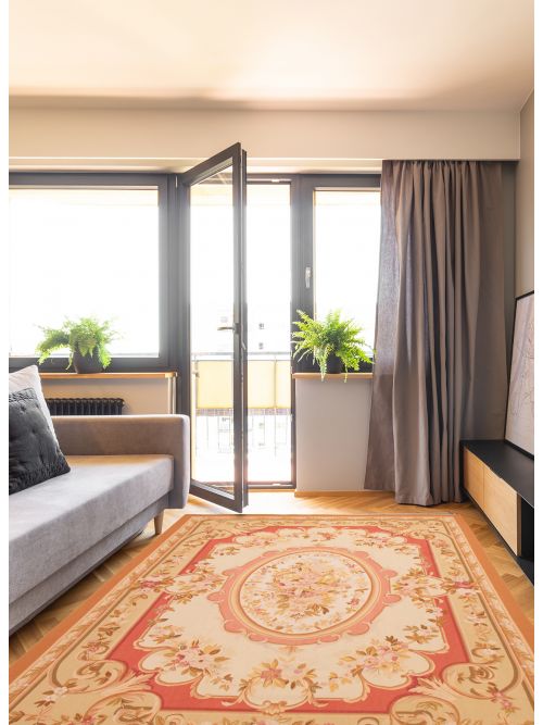Chinese Dynasty 9'10" x 14'0" Flat-Weave Wool Tapestry Kilim 