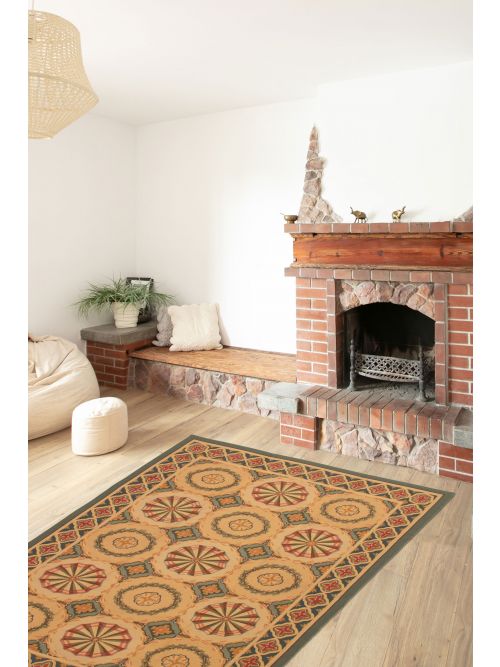 Chinese Dynasty 9'0" x 11'5" Flat-Weave Wool Tapestry Kilim 