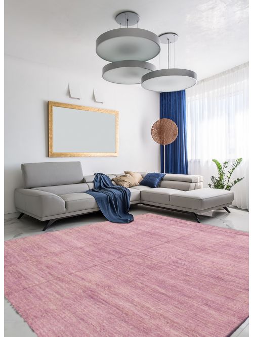 Indian Loreto 9'0" x 14'8" Hand-knotted Silk Rug 