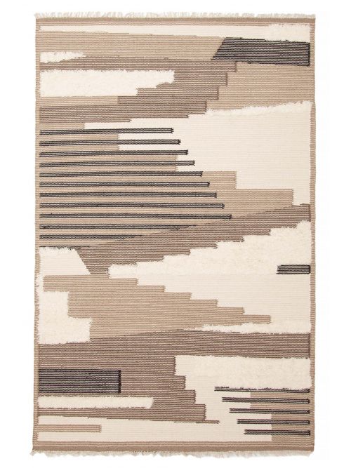 Indian Timeless 5'3" x 8'1" Hand Tufted Wool Rug 
