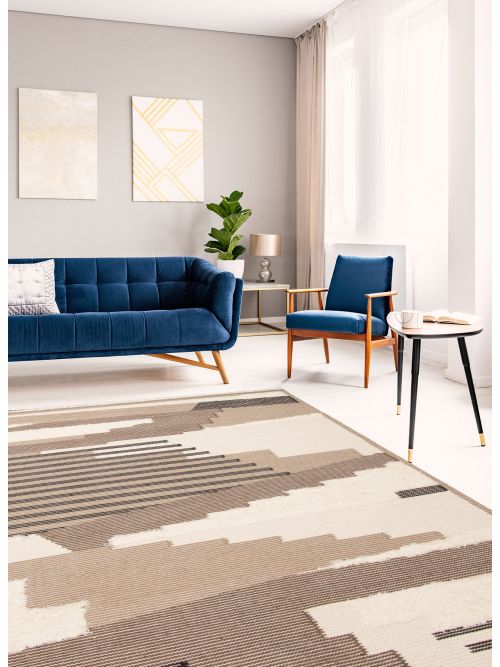 Indian Timeless 5'3" x 8'1" Hand Tufted Wool Rug 