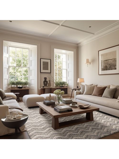 Indian Timeless 5'3" x 7'11" Hand Tufted Wool Rug 