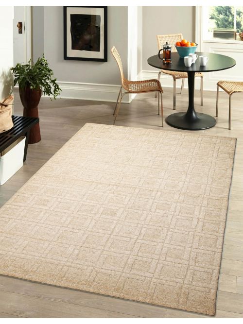 Indian Timeless 5'0" x 8'0" Hand Tufted Wool Rug 