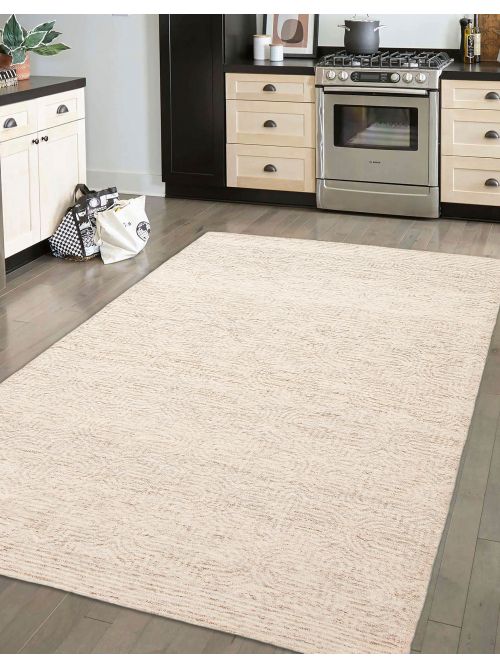 Indian Timeless 5'3" x 7'8" Hand Tufted Wool Rug 