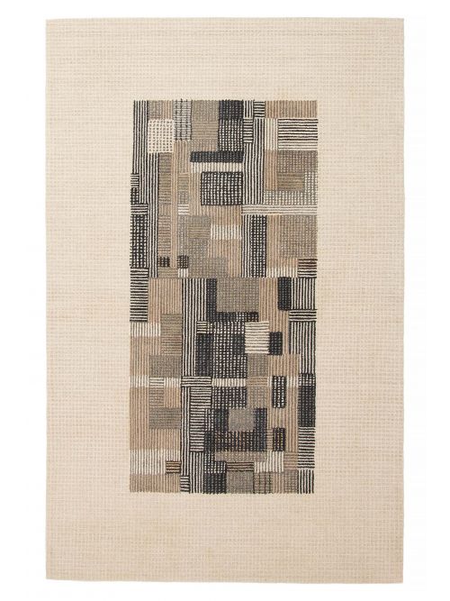 Indian Timeless 5'0" x 8'0" Hand Tufted Wool Rug 