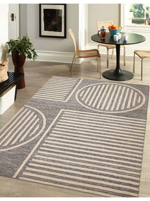 Indian Timeless 5'0" x 7'7" Hand Tufted Wool Rug 
