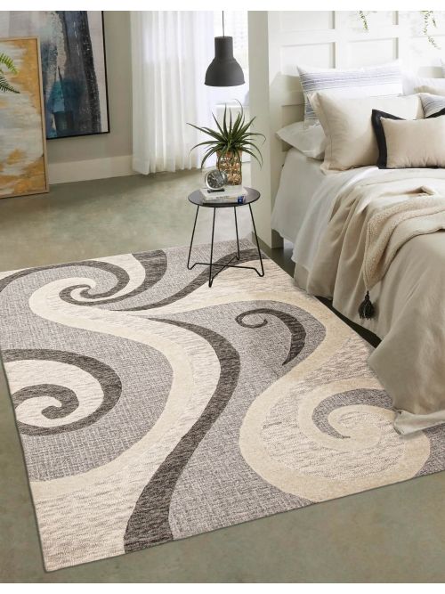 Indian Timeless 5'0" x 7'7" Hand Tufted Wool Rug 
