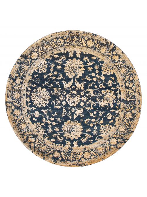 Indian Heritage 10'0" x 10'0" Hand-knotted Silk & Wool Rug 