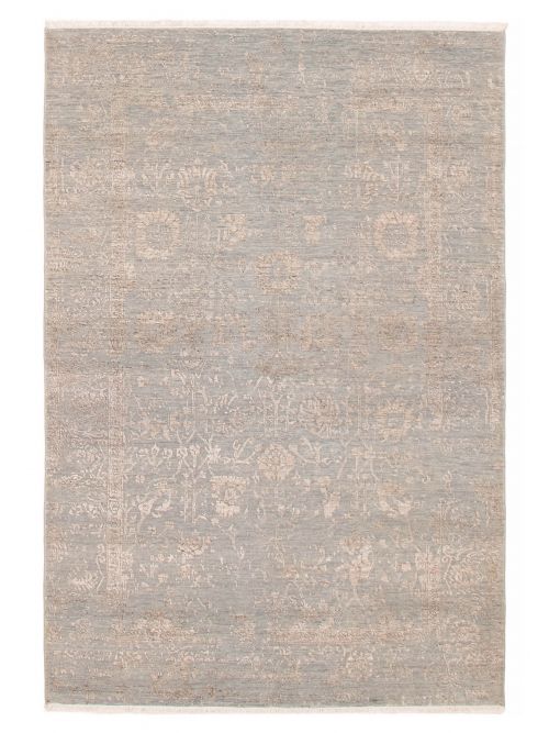 Indian Heritage 5'6" x 8'0" Hand-knotted Silk & Wool Rug 