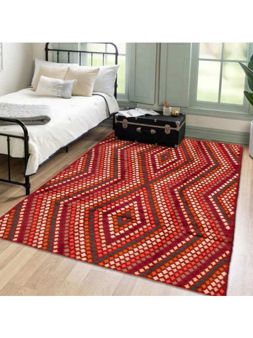Afghan Akhche 6'11" x 9'5" Hand-knotted Wool Rug 