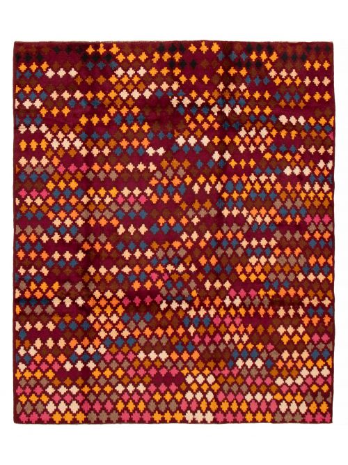 Afghan Akhche 6'9" x 8'0" Hand-knotted Wool Rug 
