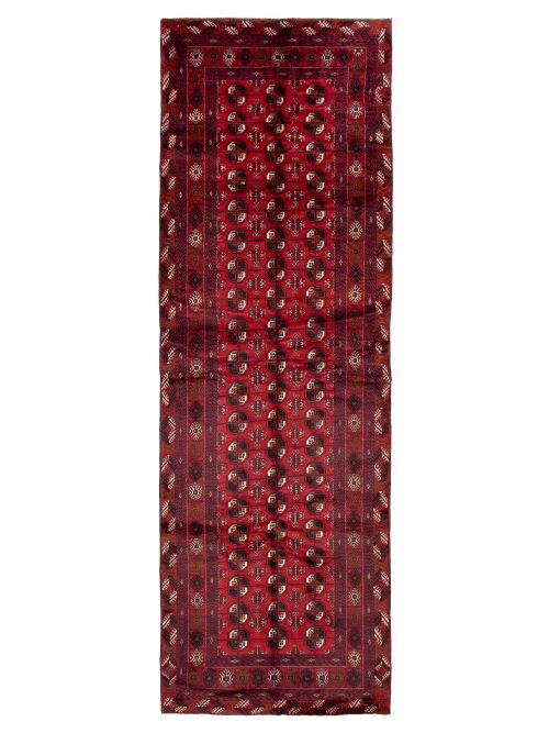 Afghan Teimani 4'11" x 14'9" Hand-knotted Wool Rug 