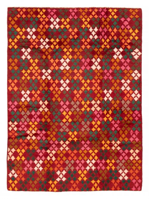 Afghan Akhche 6'0" x 8'1" Hand-knotted Wool Rug 