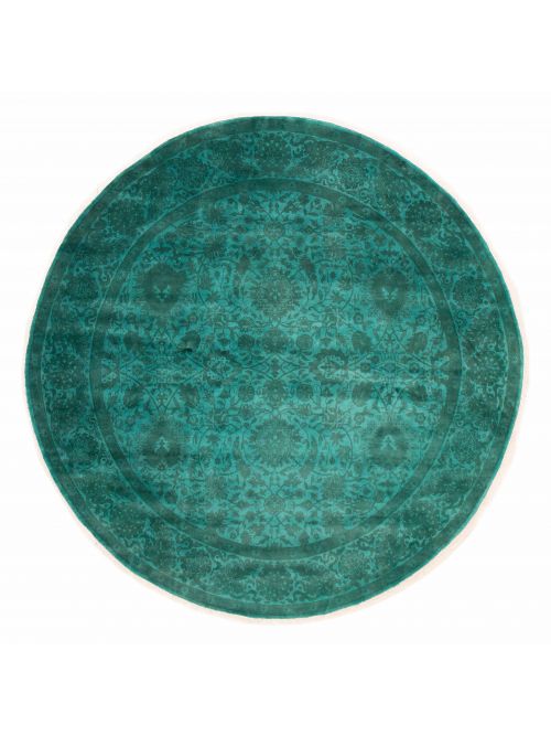 Pakistani Vibrance 8'11" x 8'11" Hand-knotted Wool Rug 