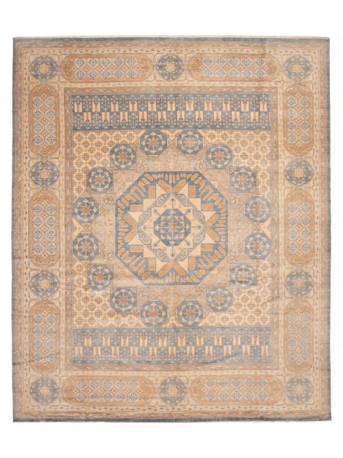 Indian Mystique 12'6" x 14'1" Hand-knotted Wool Rug 