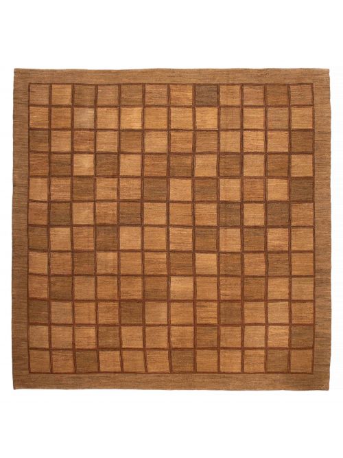 Pakistani Lahor Finest 13'5" x 13'0" Flat-Weave Wool Tapestry Kilim 