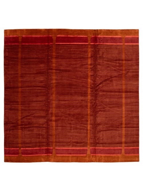 Nepal Opulence 13'4" x 12'9" Hand-knotted Viscose & Wool Rug 