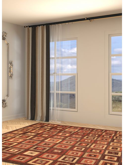 Pakistani Lahor Finest 13'5" x 16'0" Flat-Weave Wool Tapestry Kilim 