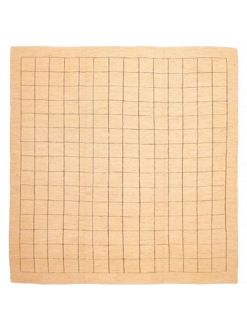 Pakistani Lahor Finest 13'0" x 13'1" Flat-Weave Wool Tapestry Kilim 