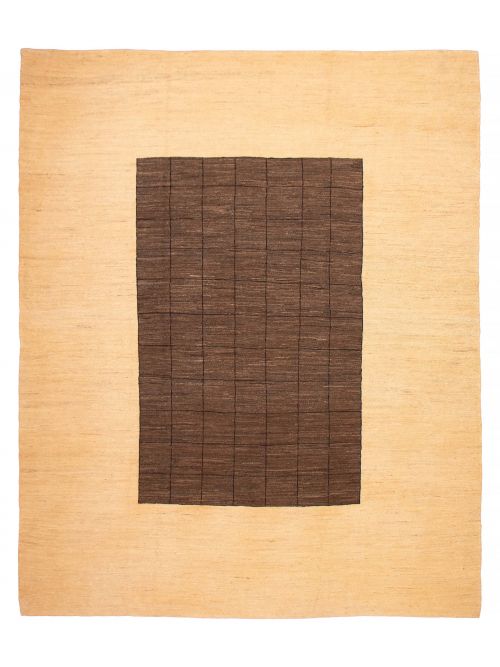 Pakistani Lahor Finest 13'0" x 15'10" Flat-Weave Wool Tapestry Kilim 