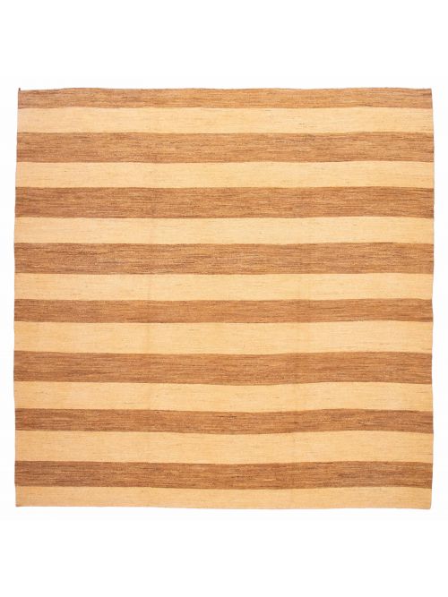 Pakistani Lahor Finest 13'2" x 13'0" Flat-Weave Wool Tapestry Kilim 