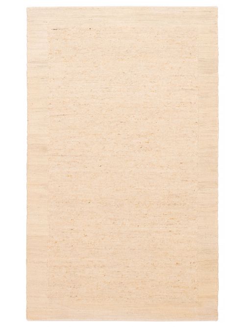 Indian Zahara 5'0" x 8'0" Hand Woven Jute & Wool Kilim 