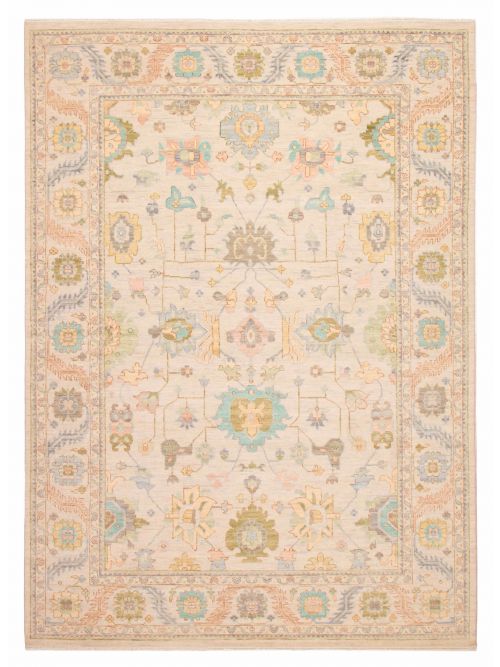 Indian Modern Oushak 10'2" x 14'0" Hand-knotted Wool Rug 