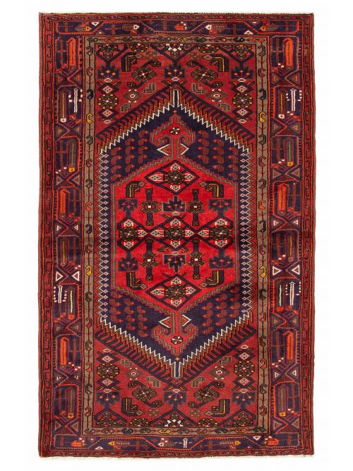 Persian Style 4'1" x 6'8" Hand-knotted Wool Rug 