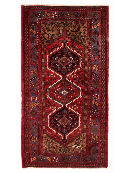 Persian Style 3'7" x 6'9" Hand-knotted Wool Rug 