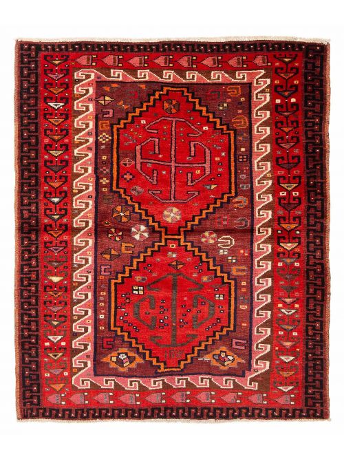 Persian Style 4'10" x 5'11" Hand-knotted Wool Rug 