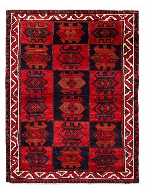 Persian Style 5'1" x 6'7" Hand-knotted Wool Rug 