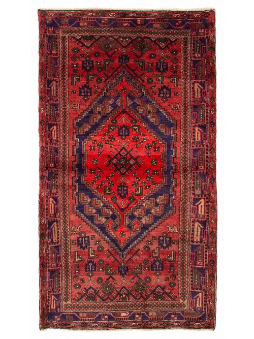 Persian Style 4'2" x 7'6" Hand-knotted Wool Rug 