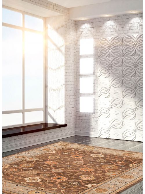 Indian Jules Serapi 8'1" x 9'8" Hand-knotted Wool Rug 