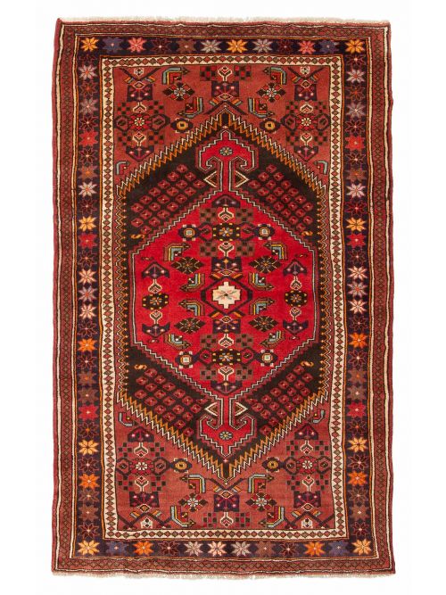 Persian Style 3'9" x 6'4" Hand-knotted Wool Rug 