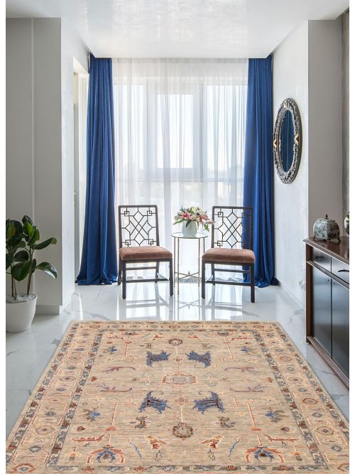 Indian Jules Serapi 9'0" x 12'0" Hand-knotted Wool Rug 