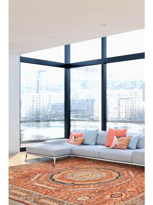 Indian Jules Serapi 8'1" x 9'9" Hand-knotted Wool Rug 